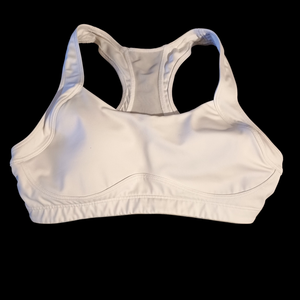 Moving Comfort White Racerback Sports Bra